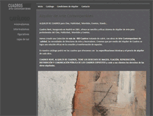 Tablet Screenshot of cuadrosrent.com